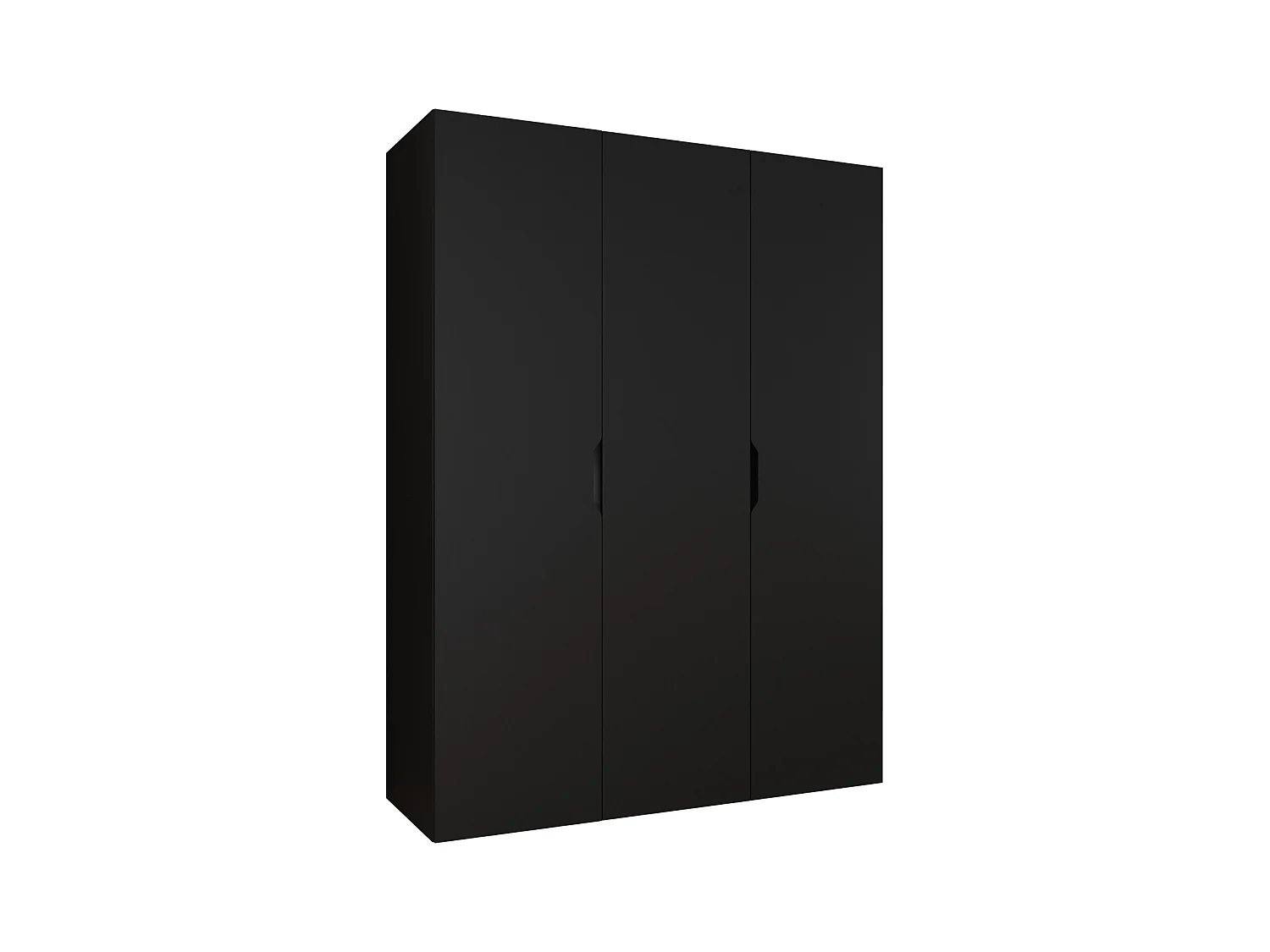 Armario Hartford 511, Negro, 202x150x50cm, Puertas de armario: Con bisagras