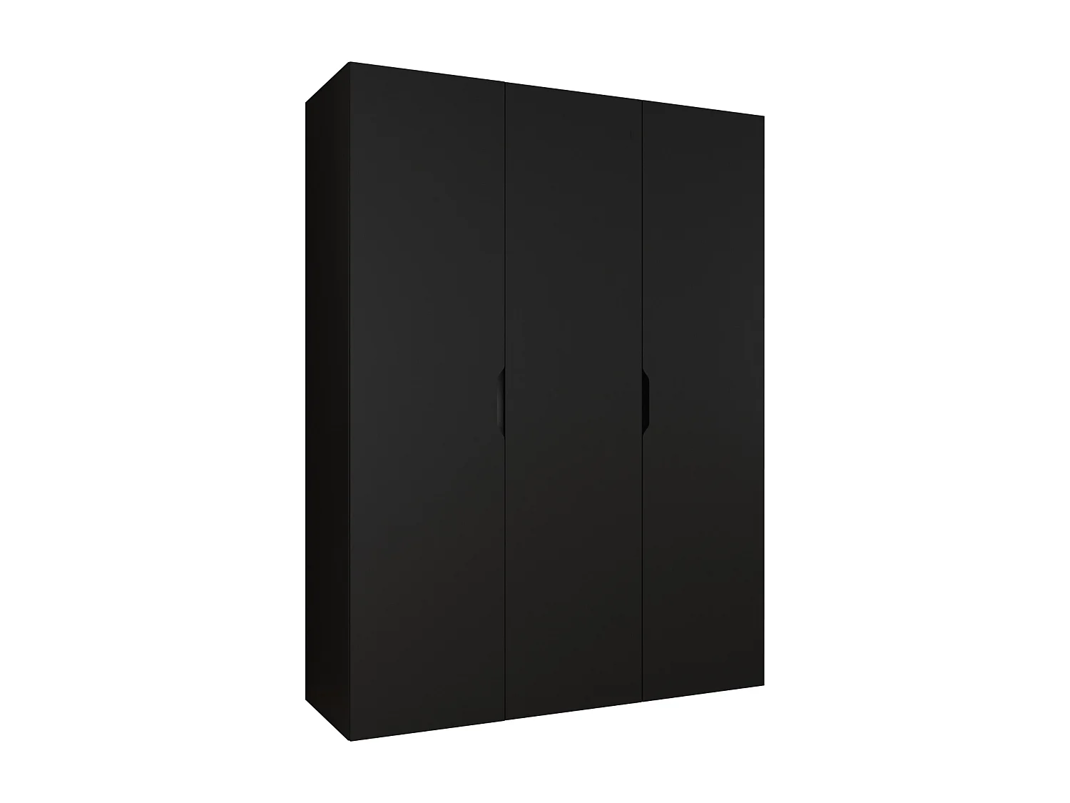 Armario Hartford 511, Negro, 202x150x50cm, Puertas de armario: Con bisagras