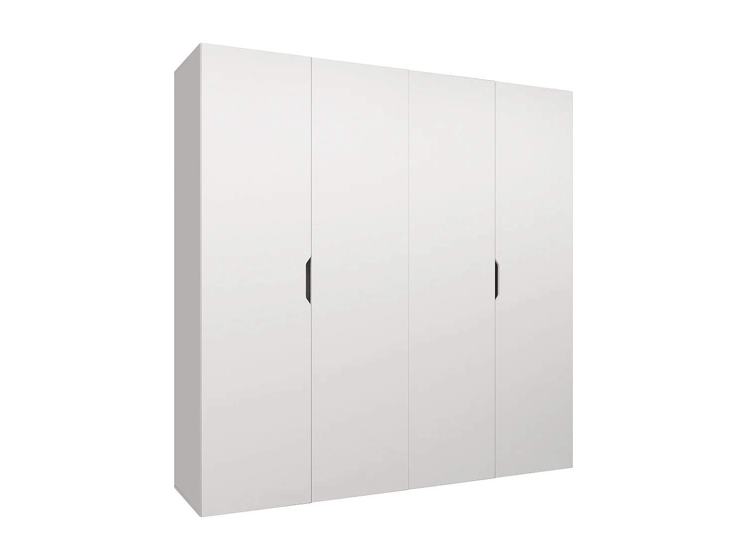 Armoire Hartford 513, Blanc, 202x200x50cm, Portes d'armoire: Avec des charnières