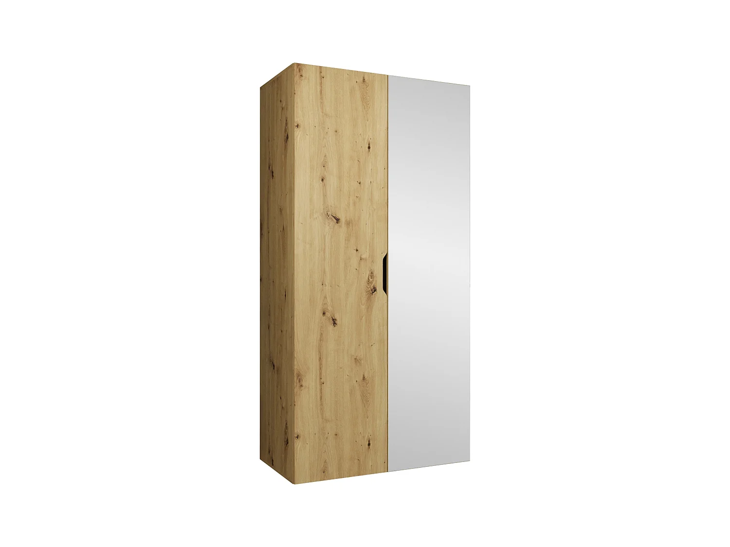Armario Hartford 510, Roble Artisan, 202x100x50cm, Puertas de armario: Con bisagras