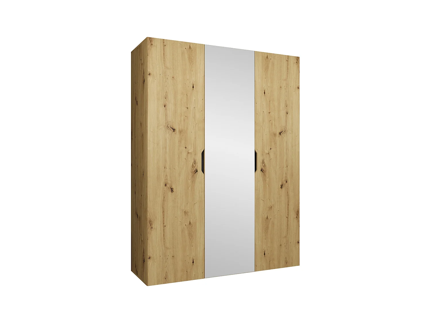 Armario Hartford 512, Roble Artisan, 202x150x50cm, Puertas de armario: Con bisagras