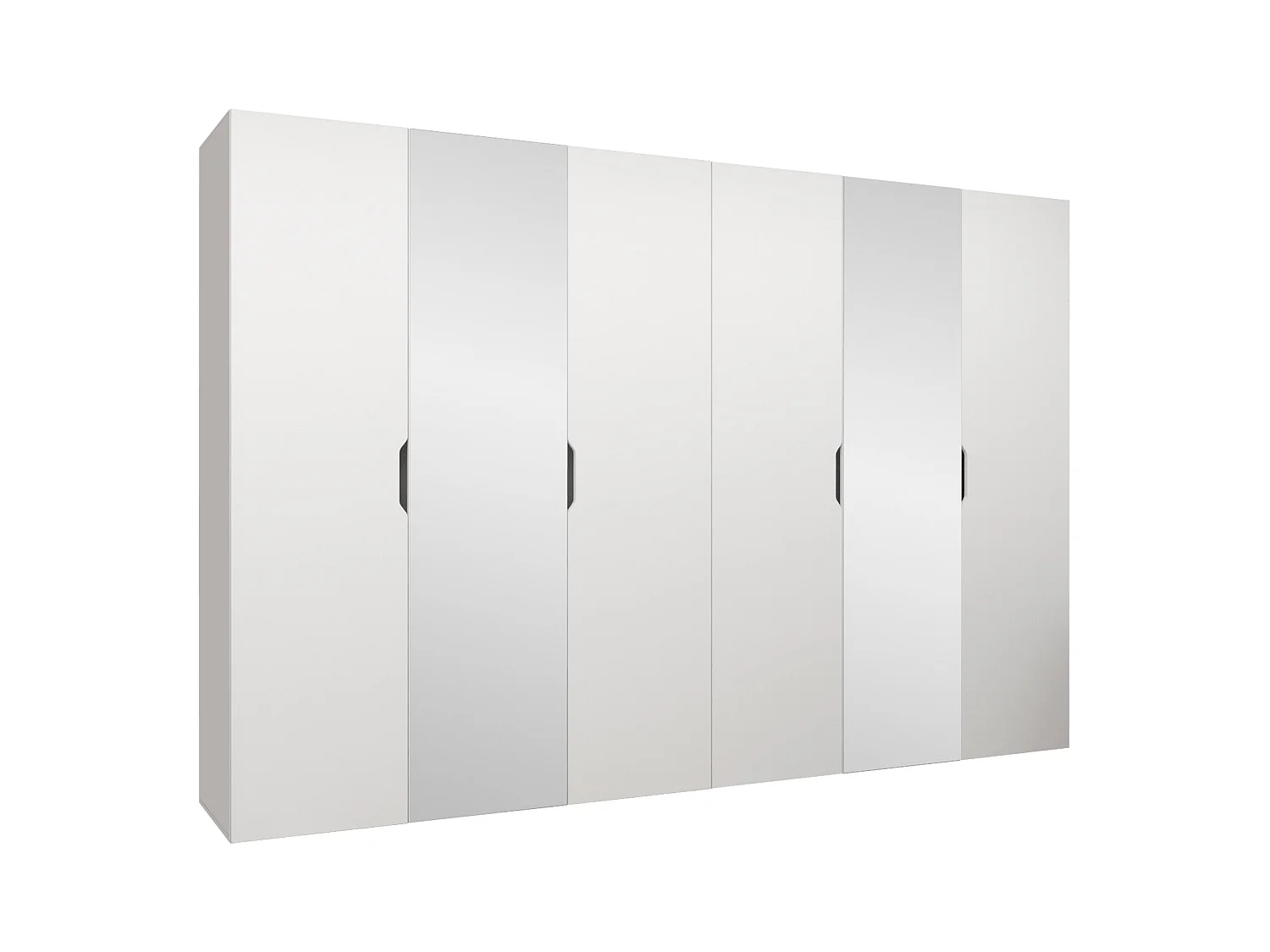 Armario Hartford 518, Blanco, 202x300x50cm, Puertas de armario: Con bisagras