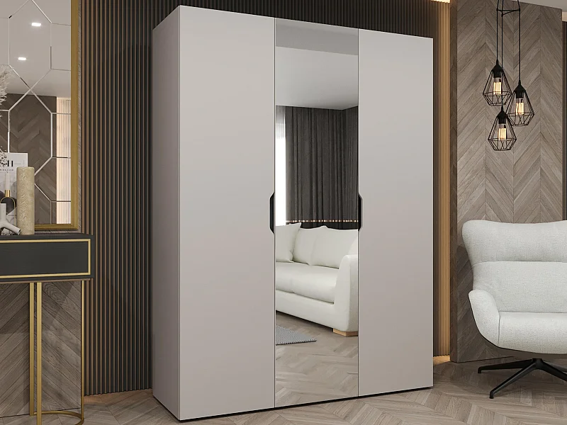 Armario Hartford 512, Cachemira, 202x150x50cm, Puertas de armario: Con bisagras