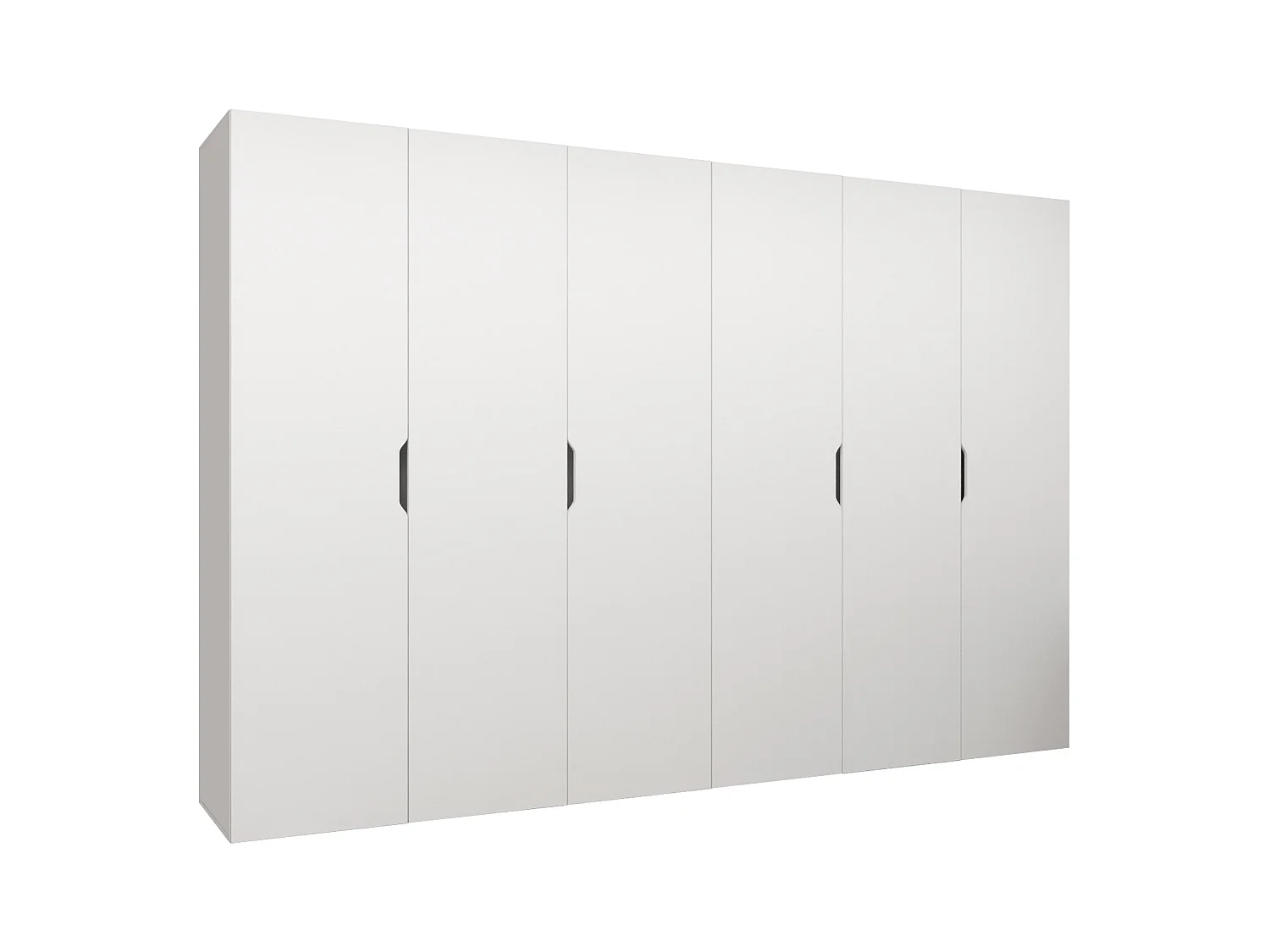 Armario Hartford 517, Blanco, 202x300x50cm, Puertas de armario: Con bisagras