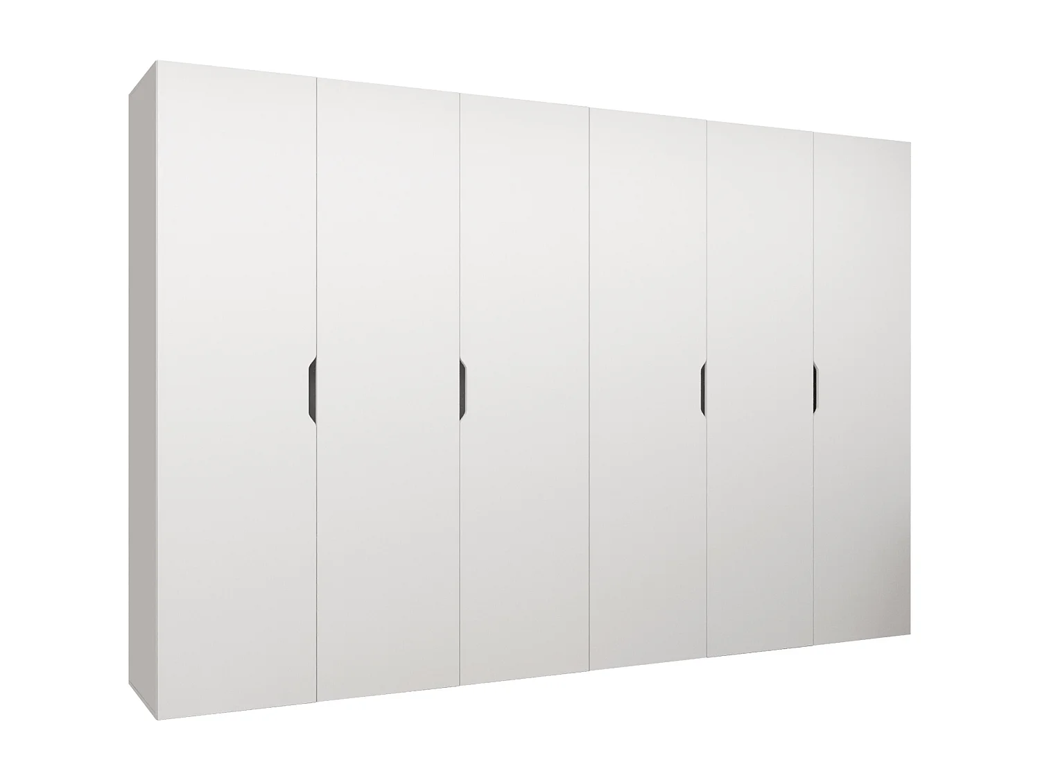 Armoire Hartford 517, Blanc, 202x300x50cm, Portes d'armoire: Avec des charnières