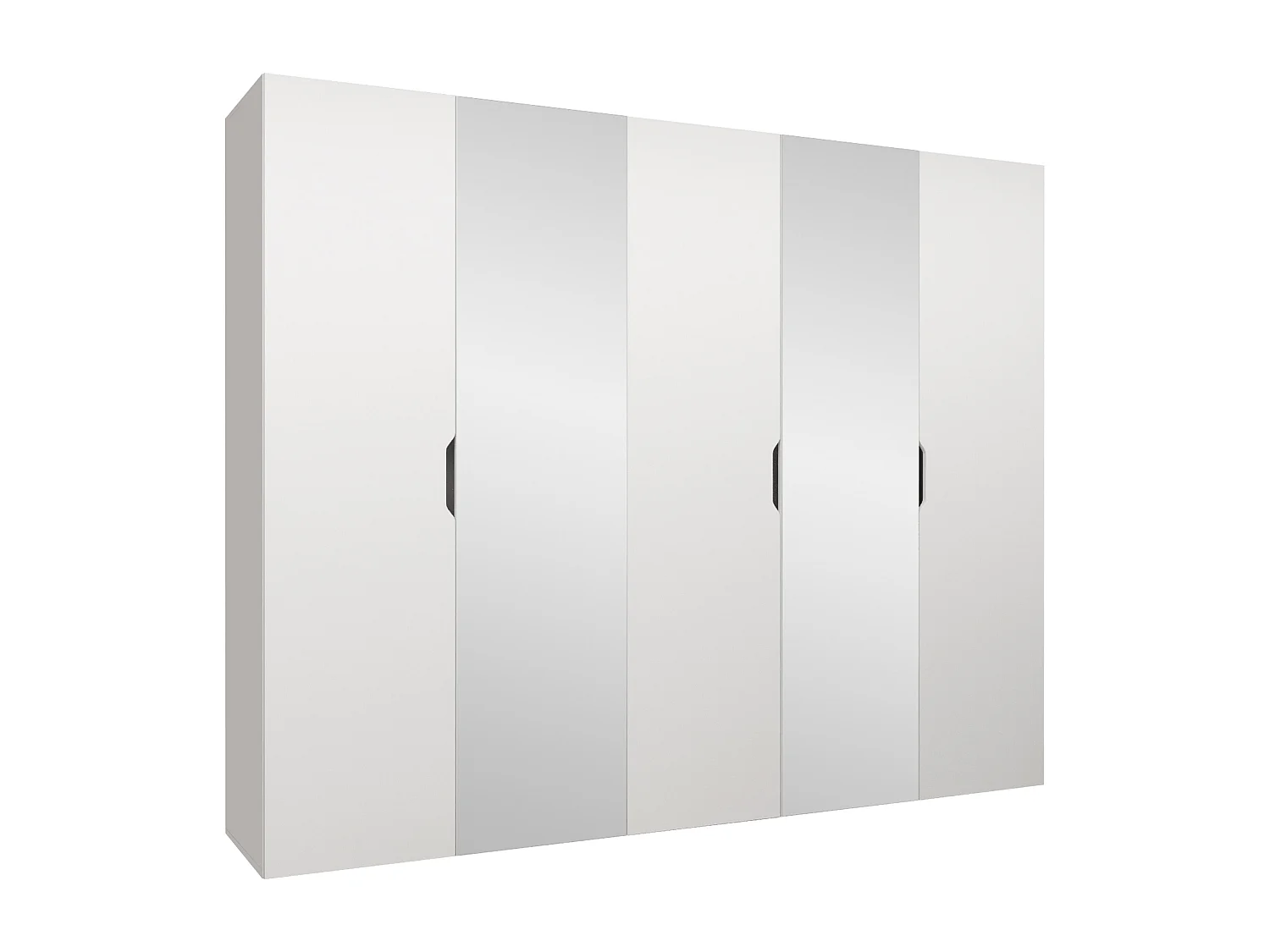 Armario Hartford 516, Blanco, 202x250x50cm, Puertas de armario: Con bisagras
