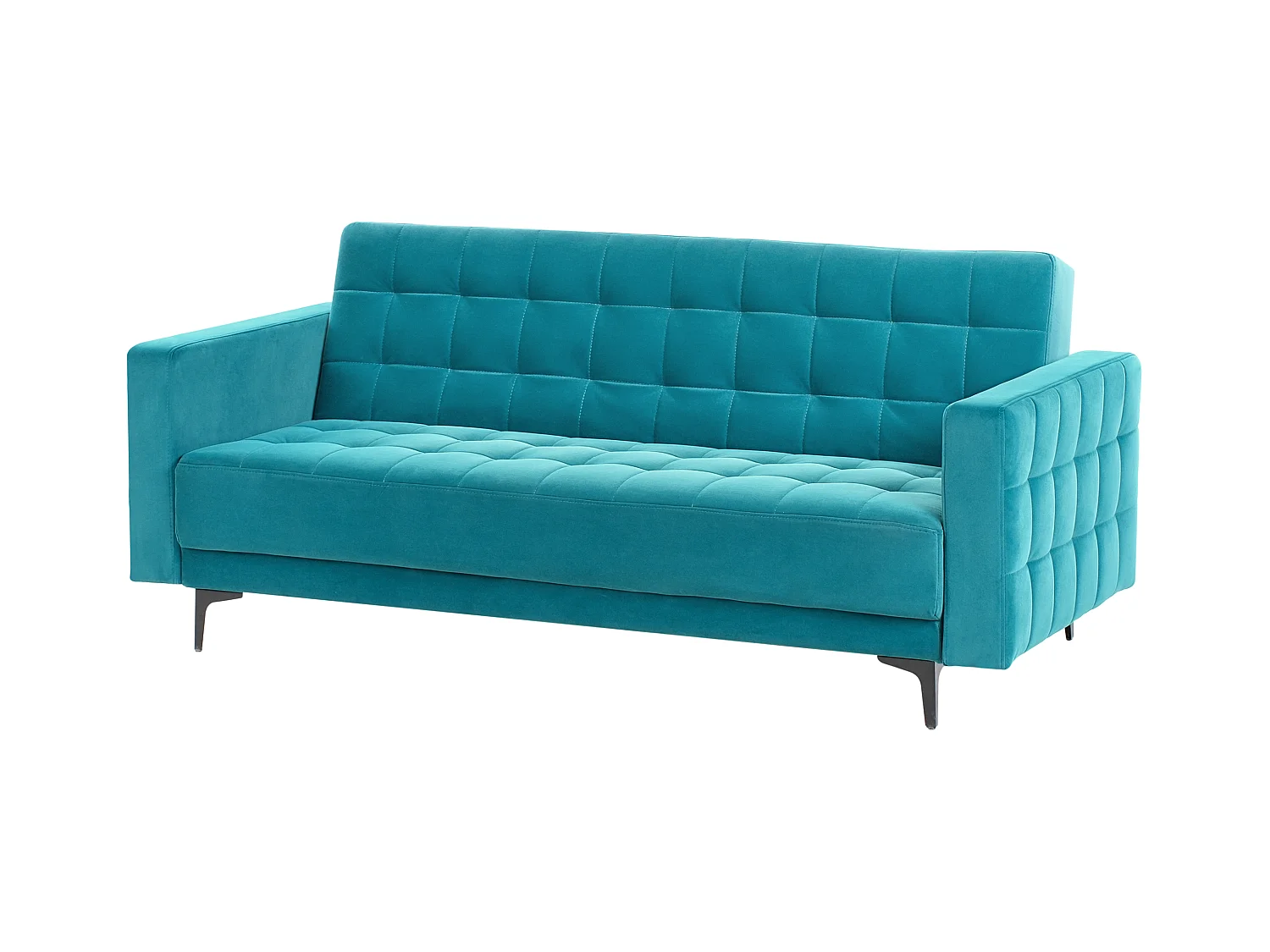 Sofá cama ABERDEEN Terciopelo Azul verdoso 3 plazas