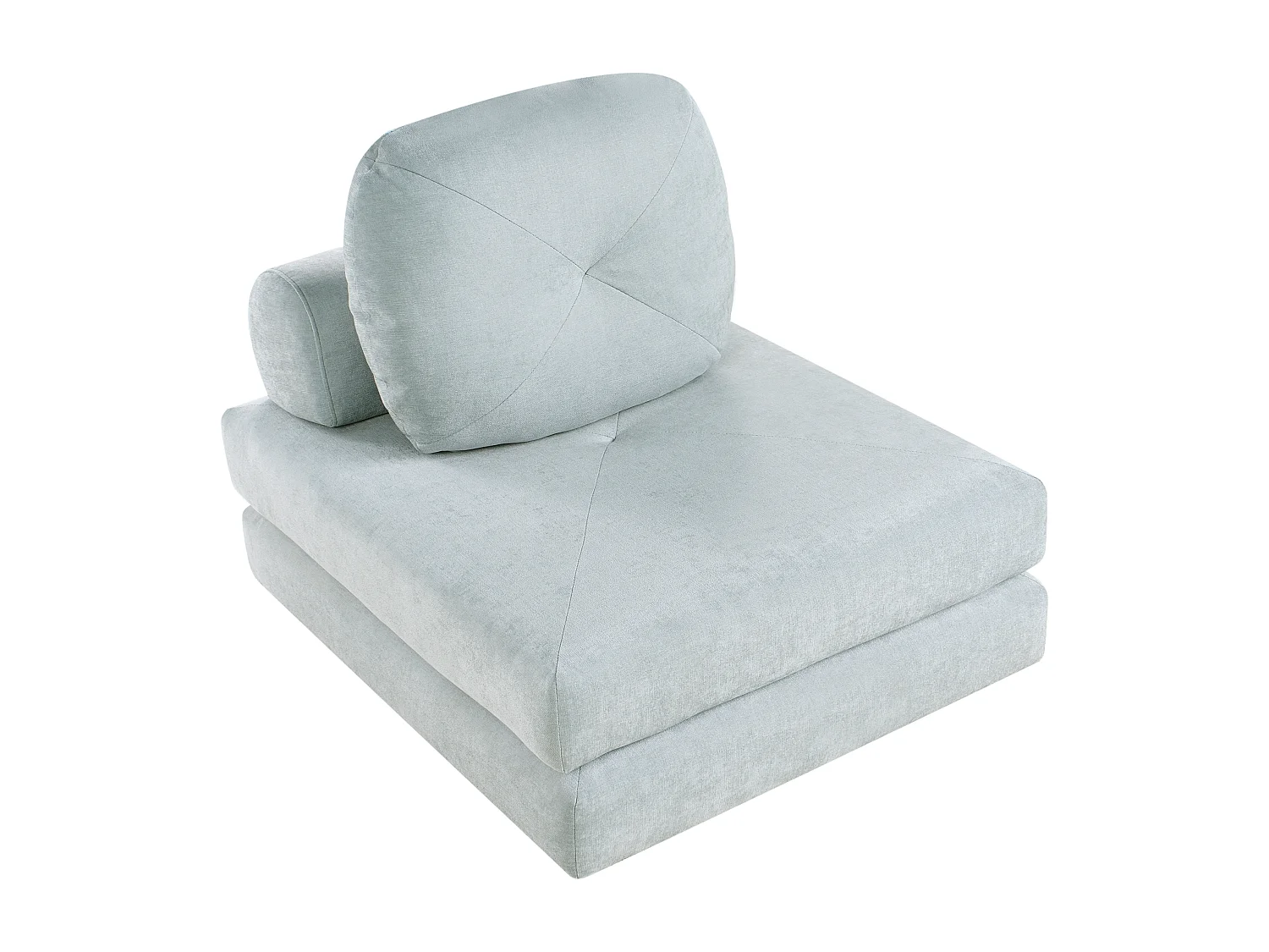Fauteuil convertible OLDEN Tissu Bleu clair
