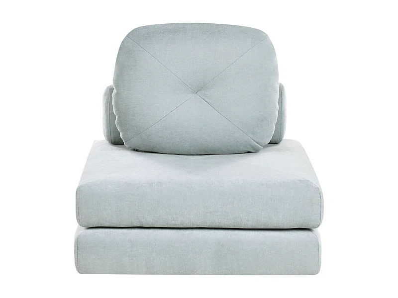 Divano letto singolo OLDEN Tessuto Azzurro