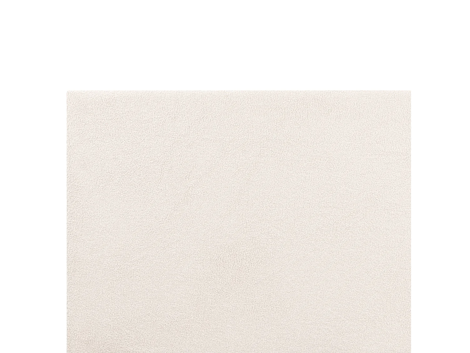 Lit ottoman Bouclé ORBEY 160 x 200 cm Blanc cassé