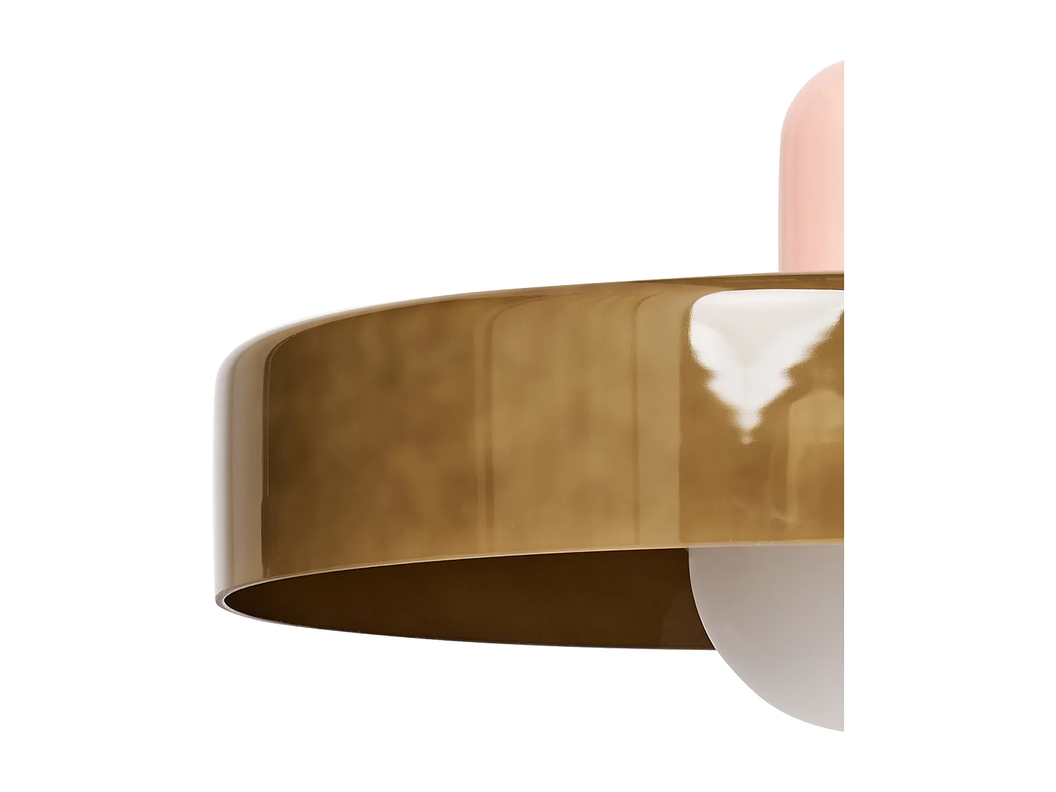 Lampe suspension PAALA Verre Vert olive