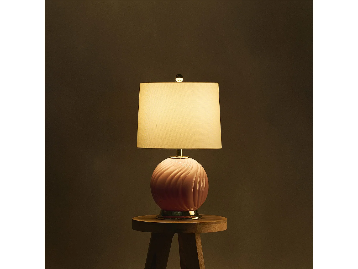 Tischlampe Mandy blassrosa 56 x 33