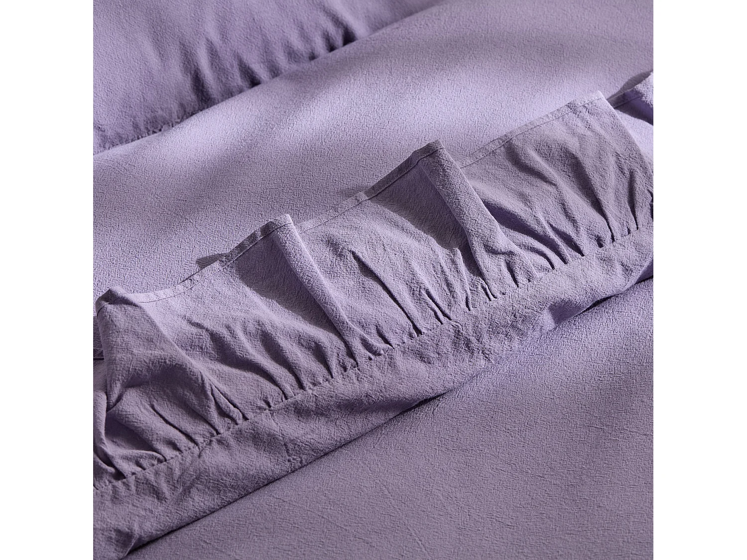 Bettwäsche Falbines 160x200 Mittelviolett