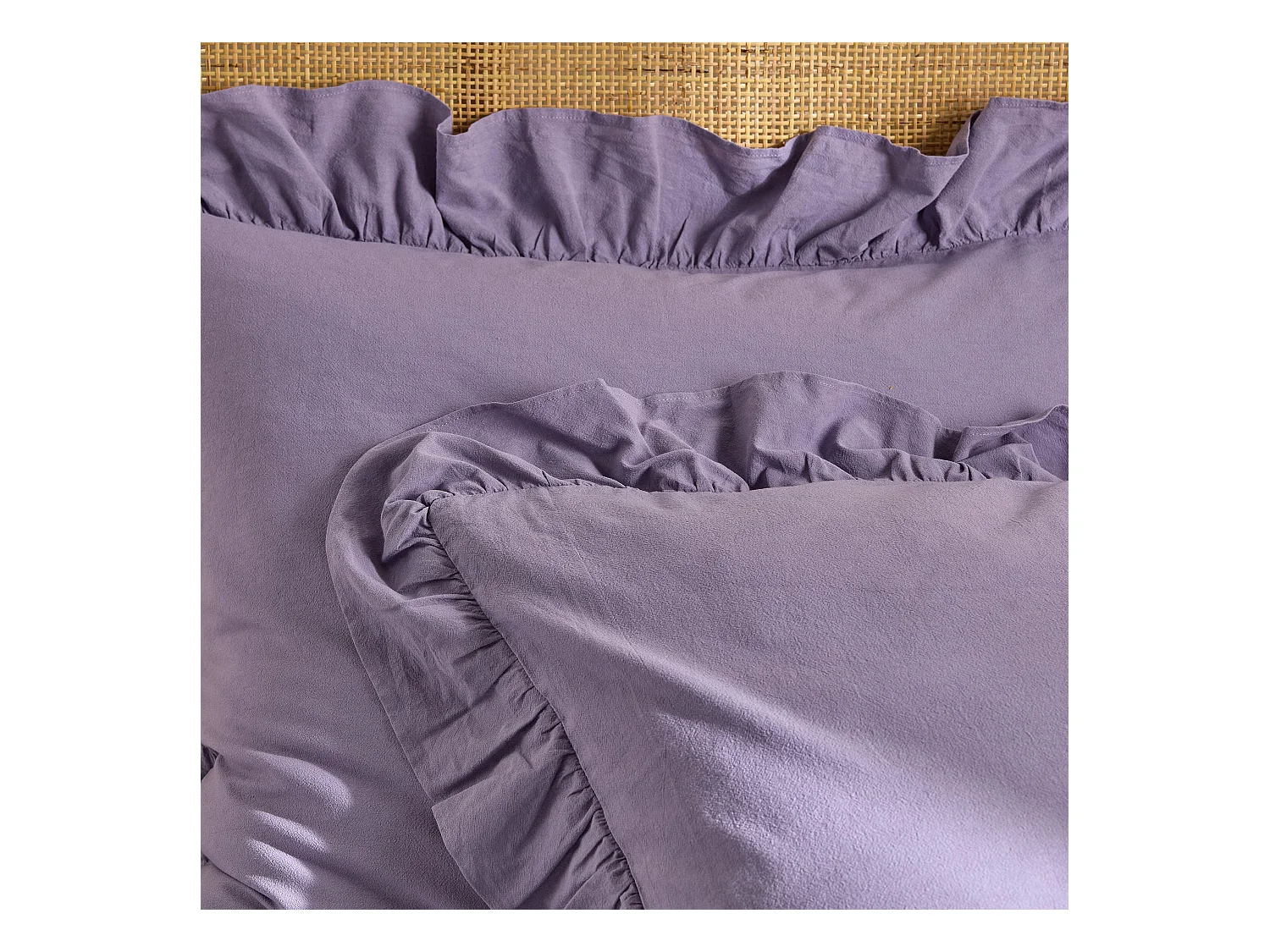 Bettwäsche Falbines 160x200 Mittelviolett