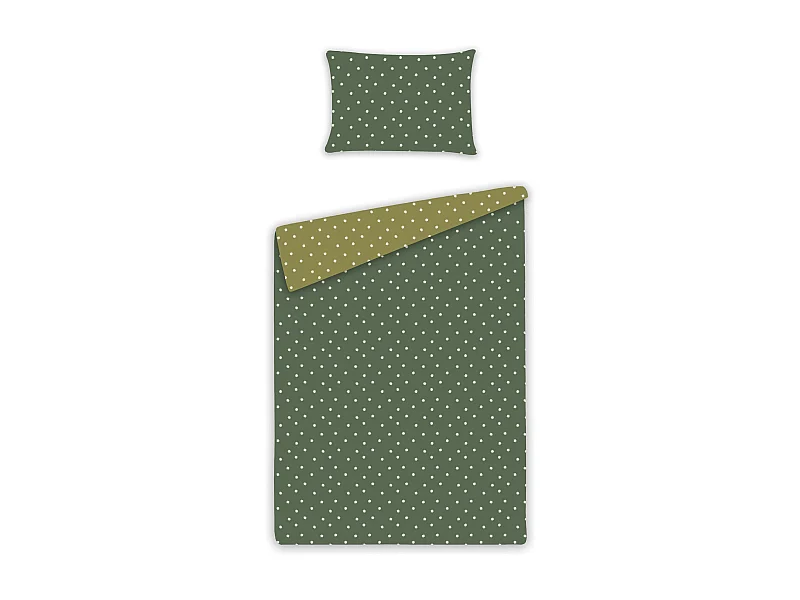 Bettwäsche Dilo 100x135 Dunkelgrün