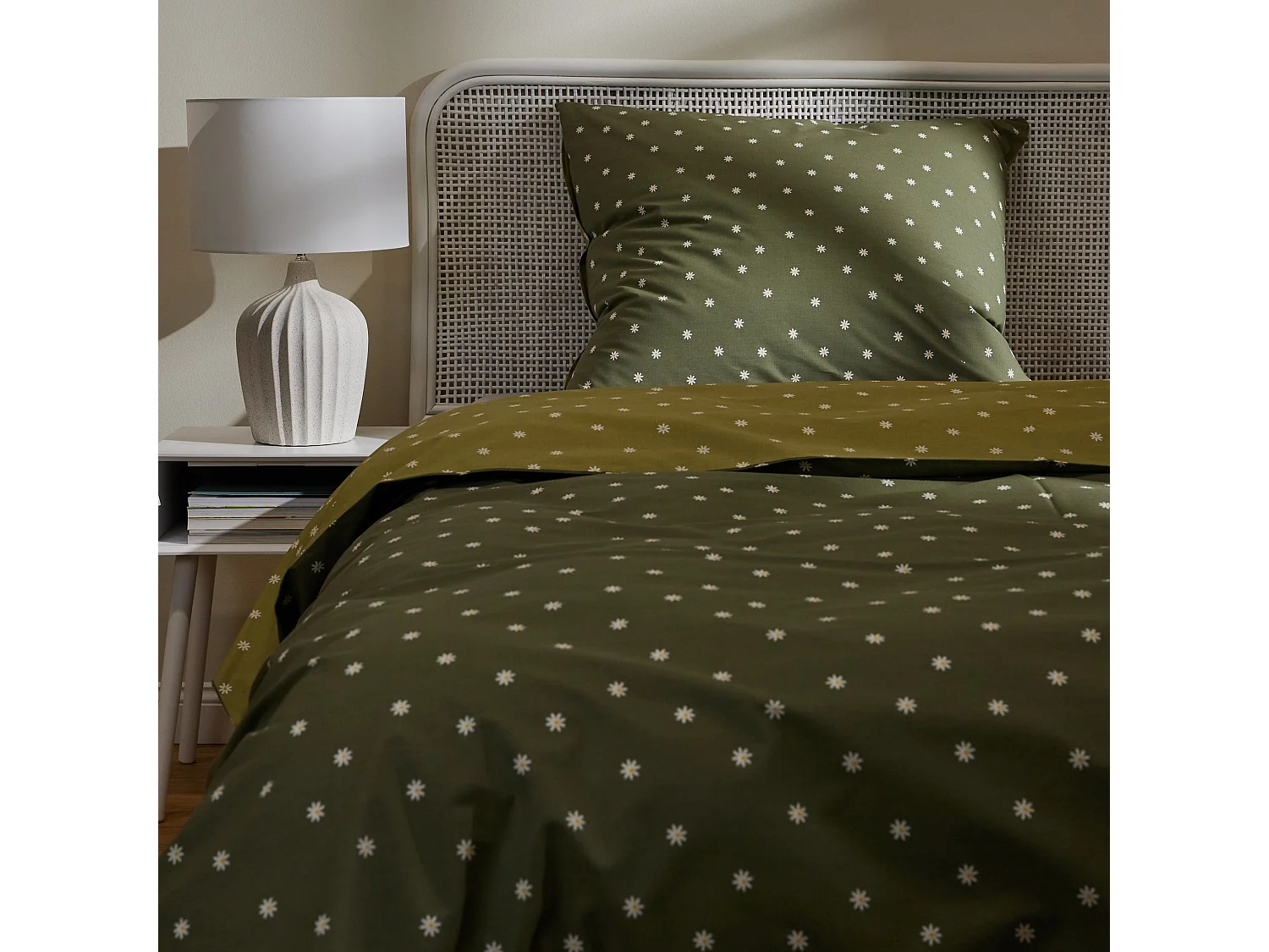 Bettwäsche Dilo Dunkelgrün 140x200cm