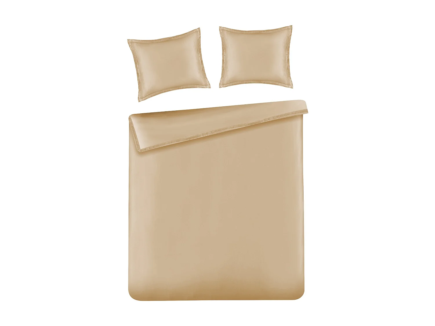 Bettwäsche Lobelia Mikrofaser dunkelbeige 160x200