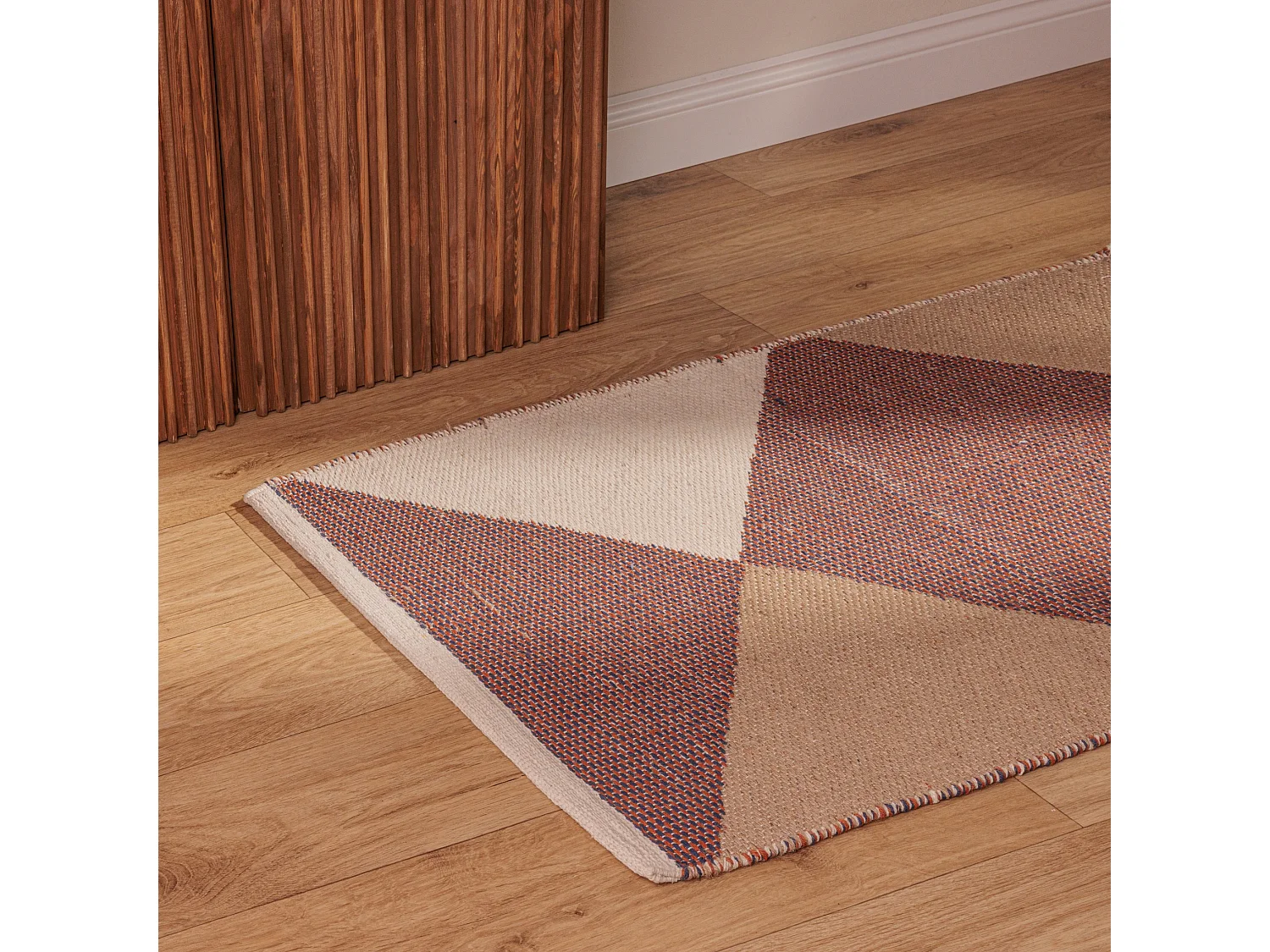 Teppich Fringer Mittel Mehrfarbig 60x90