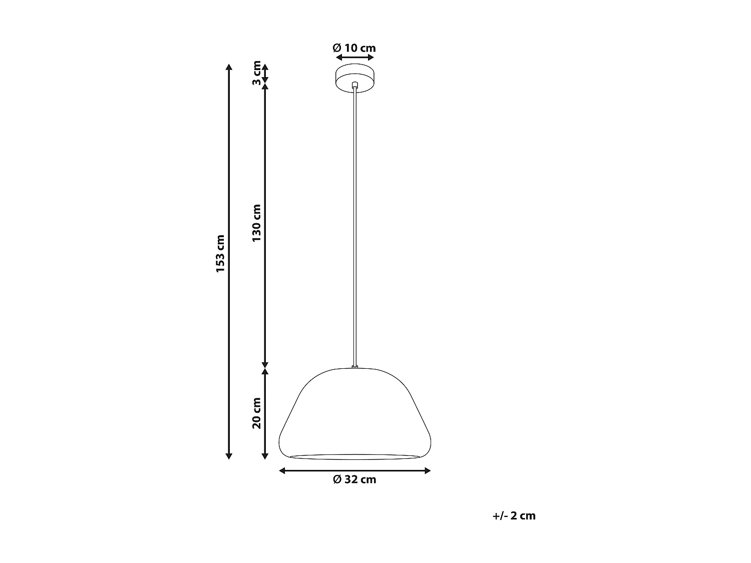 Lampadario JOKU Metallo Rosso