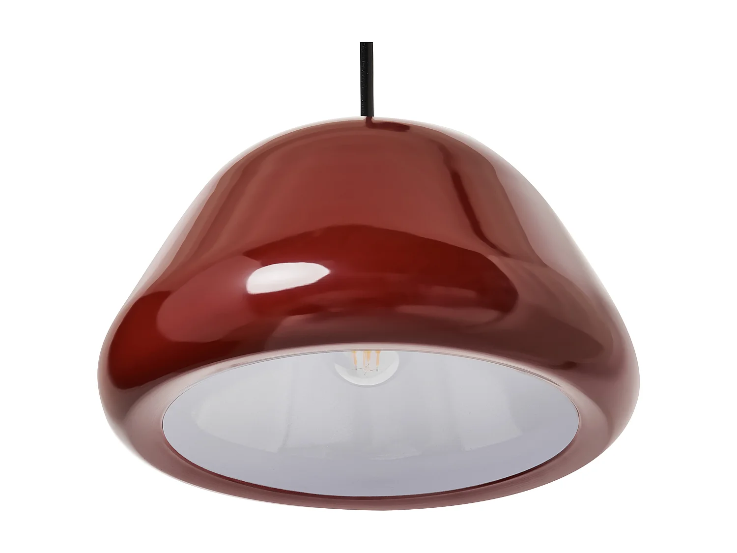 Lampe suspension JOKU Métal Rouge