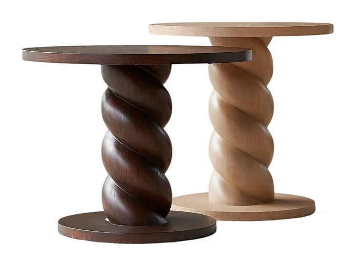 Bouts de canapé en bois de mindi Liza