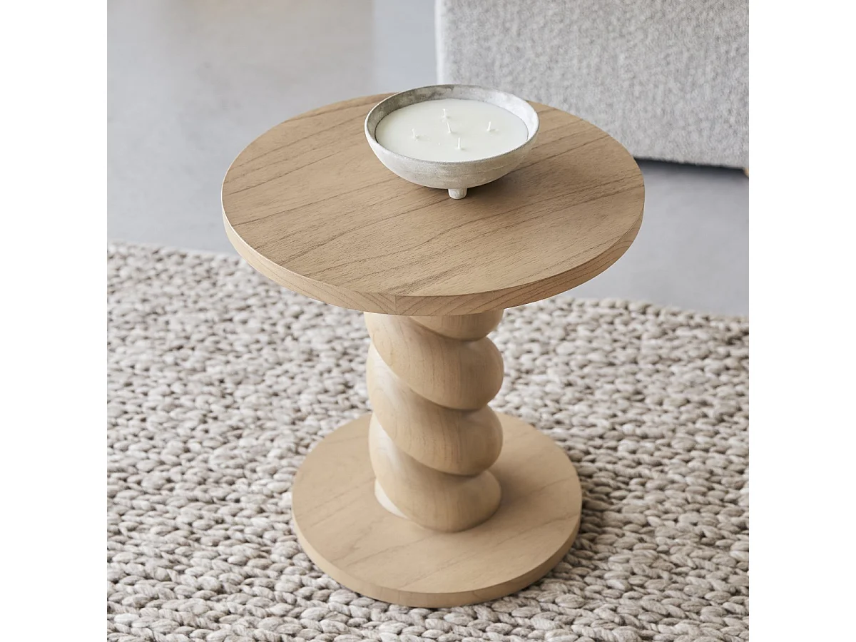 Ablagetisch Liza Cream aus Mindiholz