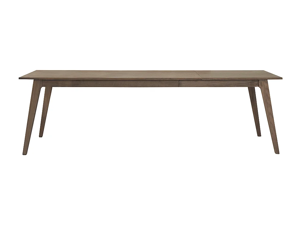 Table extensible en bois de noyer massif 6-12 pers 260x91 Esmée