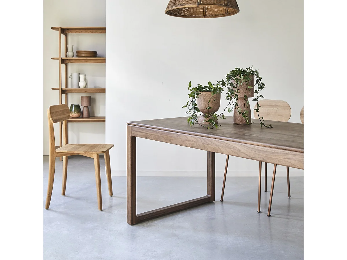 Tavolo in legno di noce massello 260x90 Arto