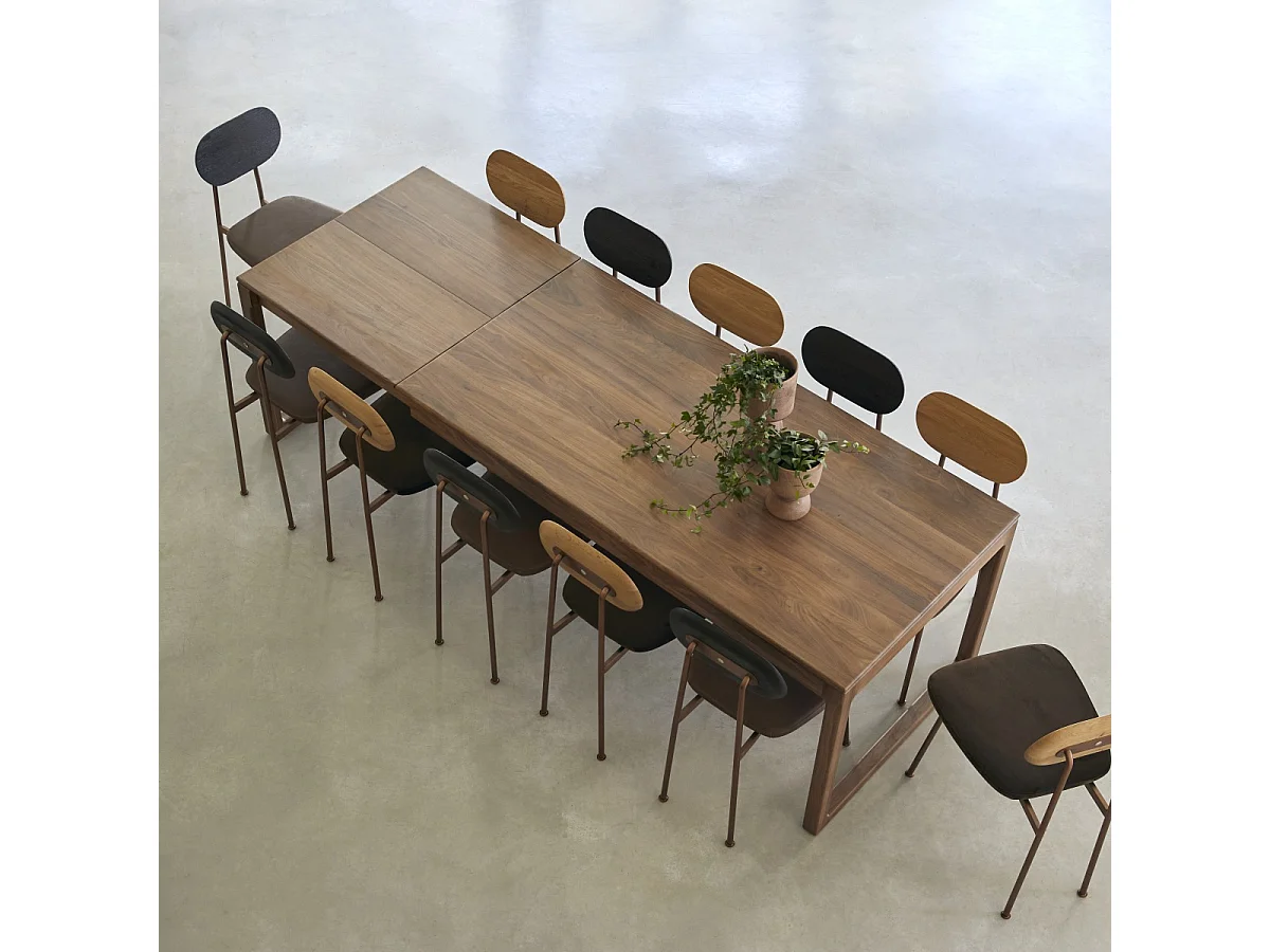 Tavolo in legno di noce massello 260x90 Arto