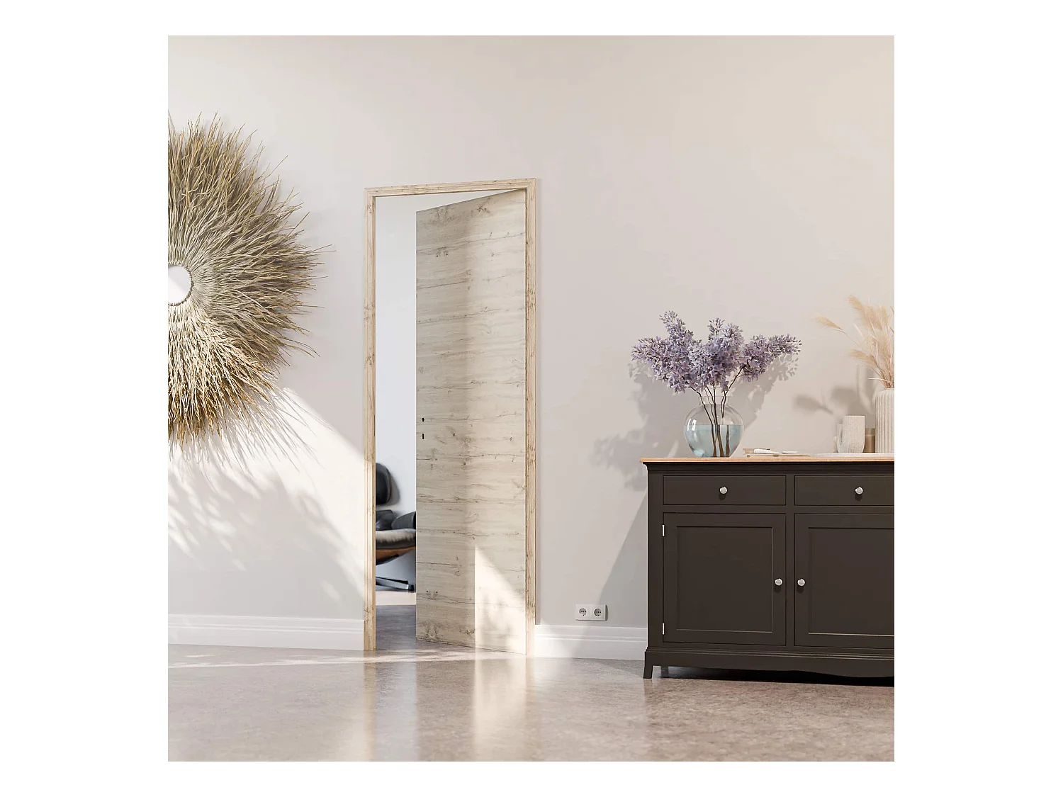 Bloc-Porte Tokyo H. 204 x l. 73 cm - Poussant Droit