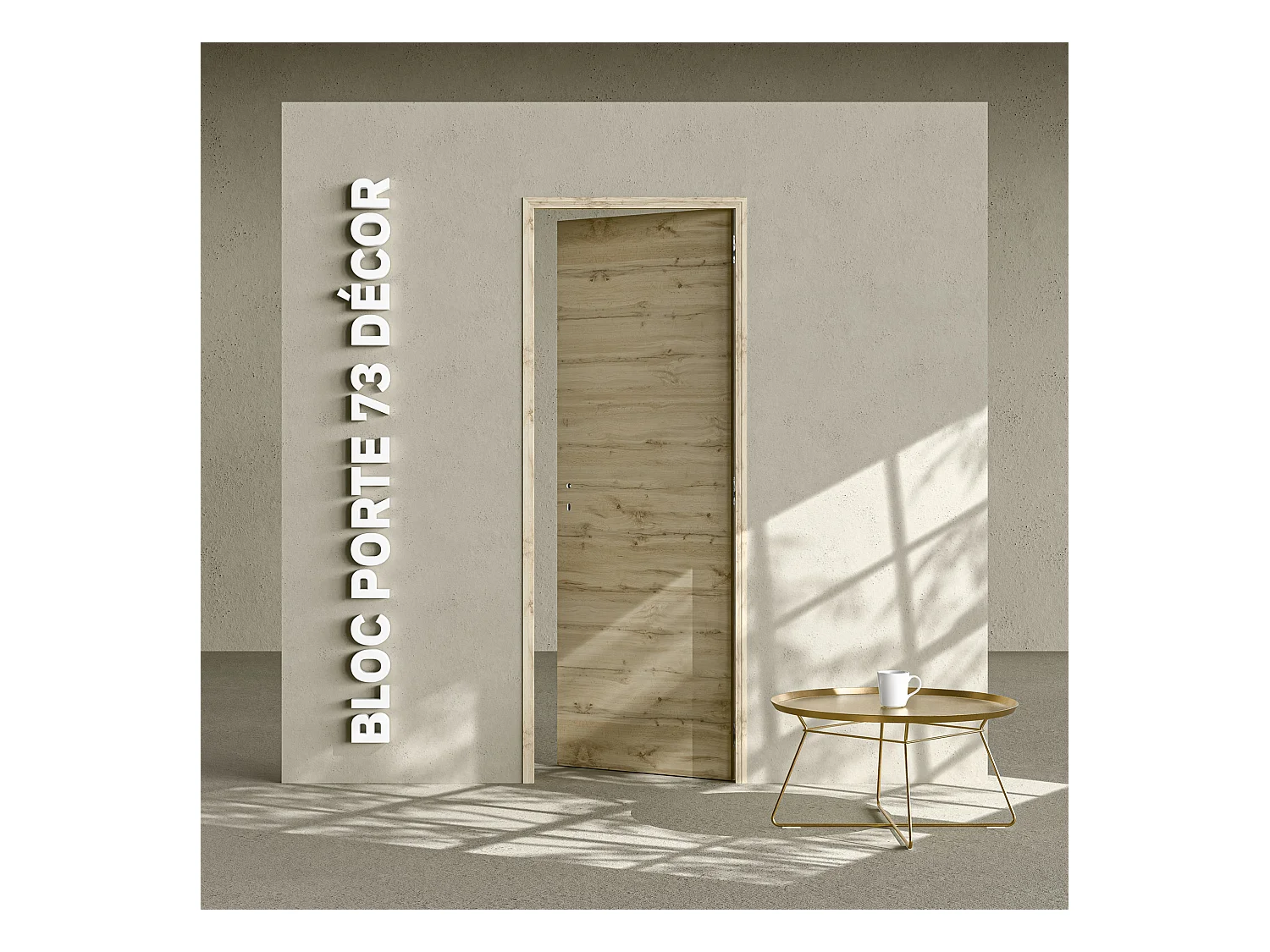 Bloc-Porte Tokyo H. 204 x l. 73 cm - Poussant Droit