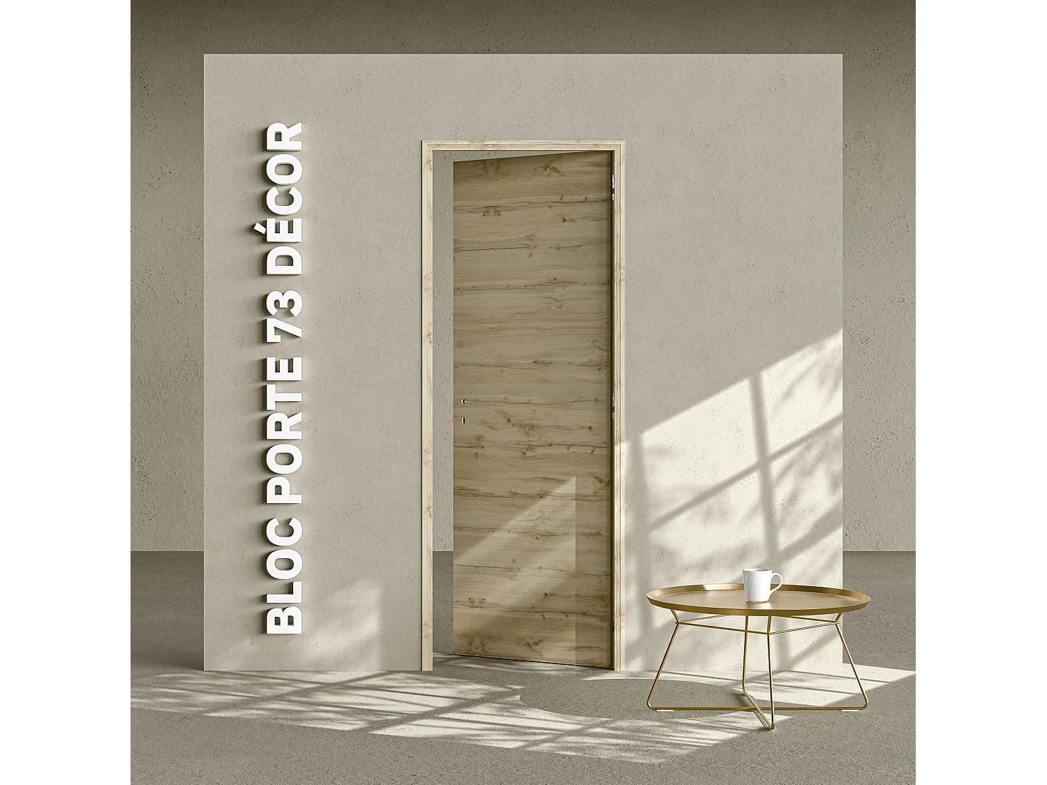 Bloc-Porte Tokyo H. 204 x l. 73 cm - Poussant Droit