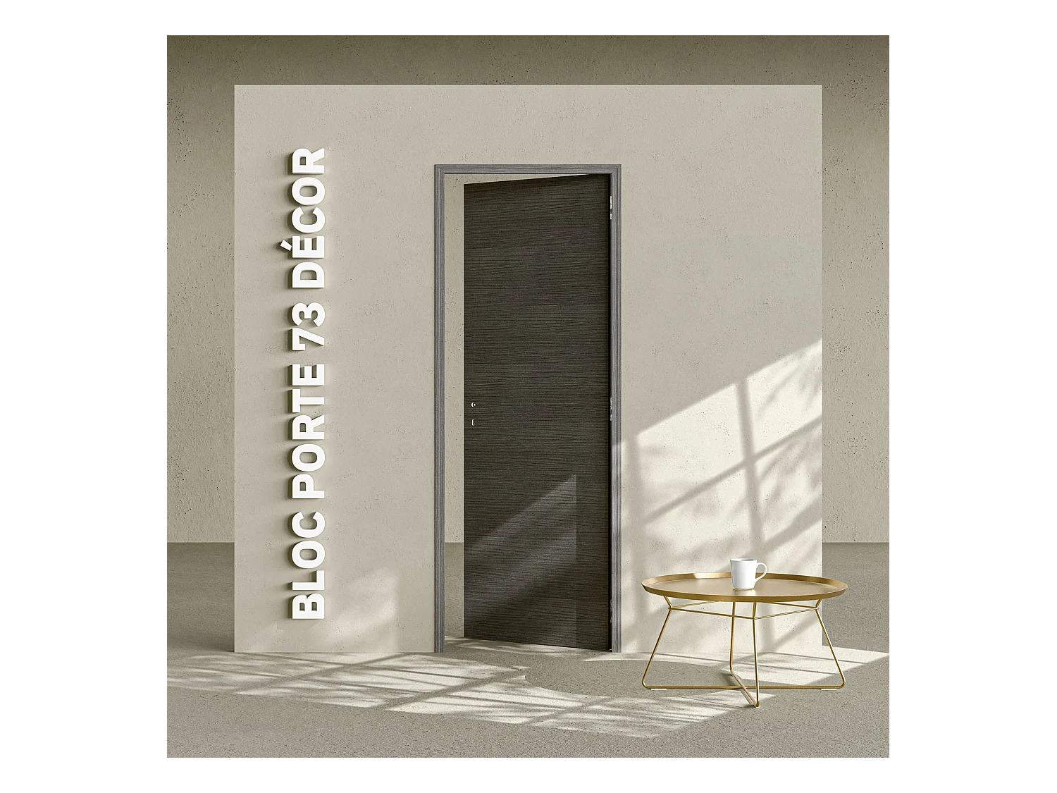 Bloc-Porte Costa Rica H. 204 x l. 73 cm - Poussant Droit