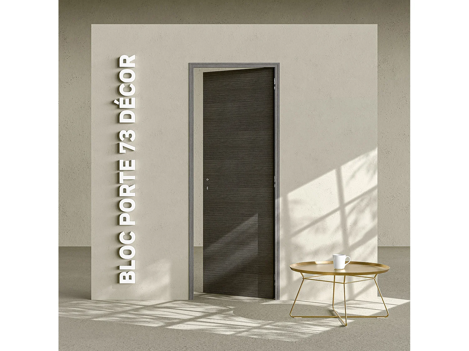 Bloc-Porte Costa Rica H. 204 x l. 73 cm - Poussant Droit