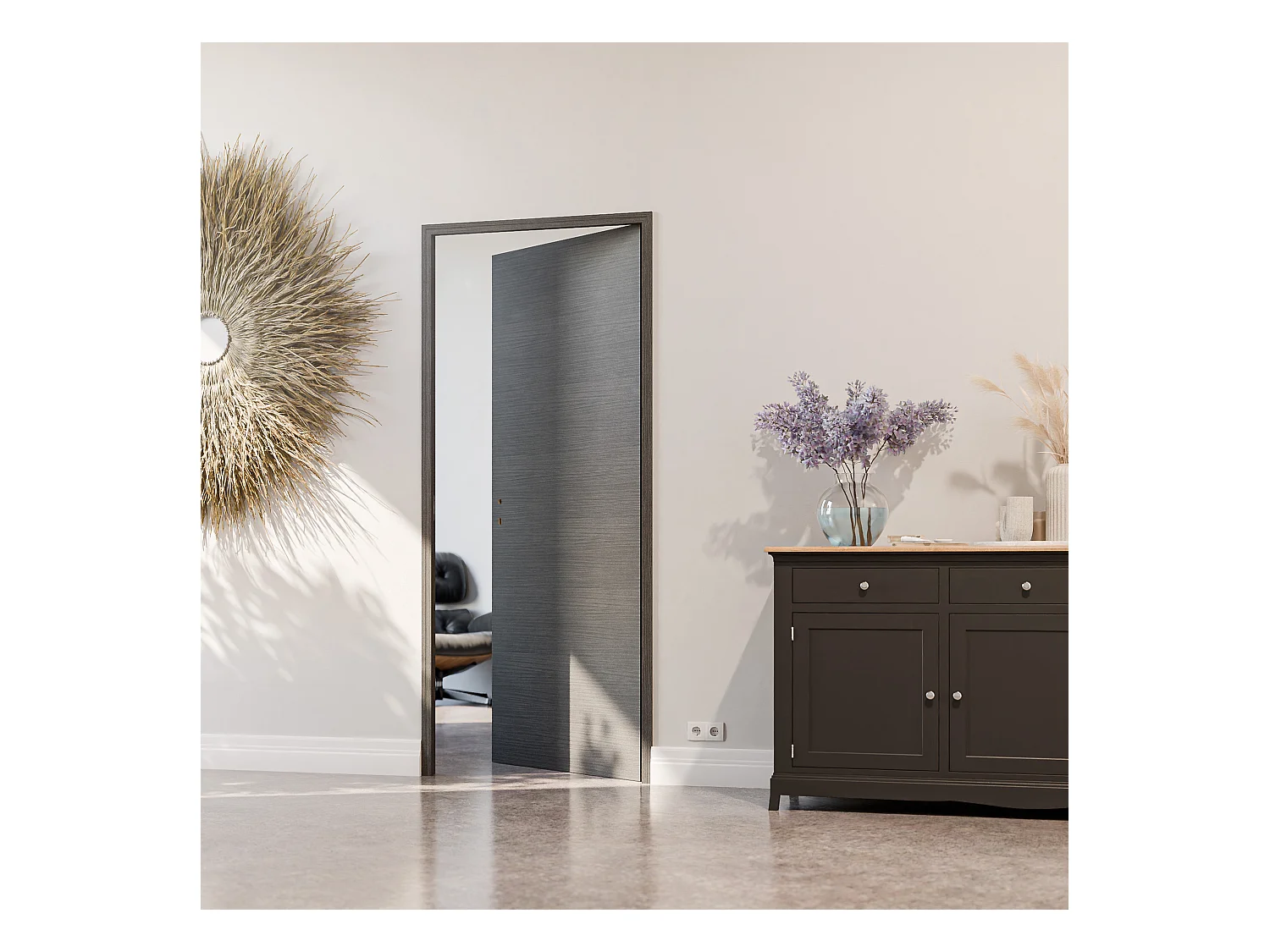 Bloc-Porte Costa Rica H. 204 x l. 83 cm - Poussant Droit