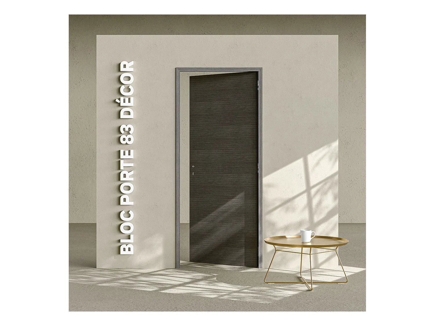 Bloc-Porte Costa Rica H. 204 x l. 83 cm - Poussant Droit