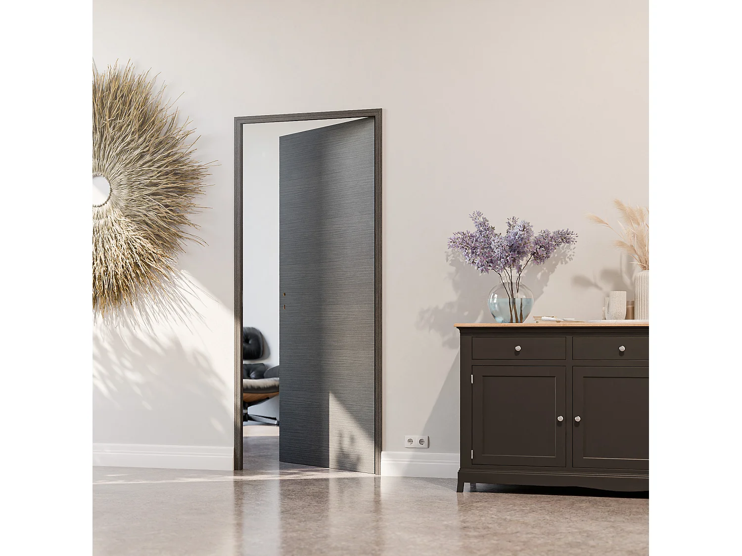 Bloc-Porte Costa Rica H. 204 x l. 83 cm - Poussant Droit