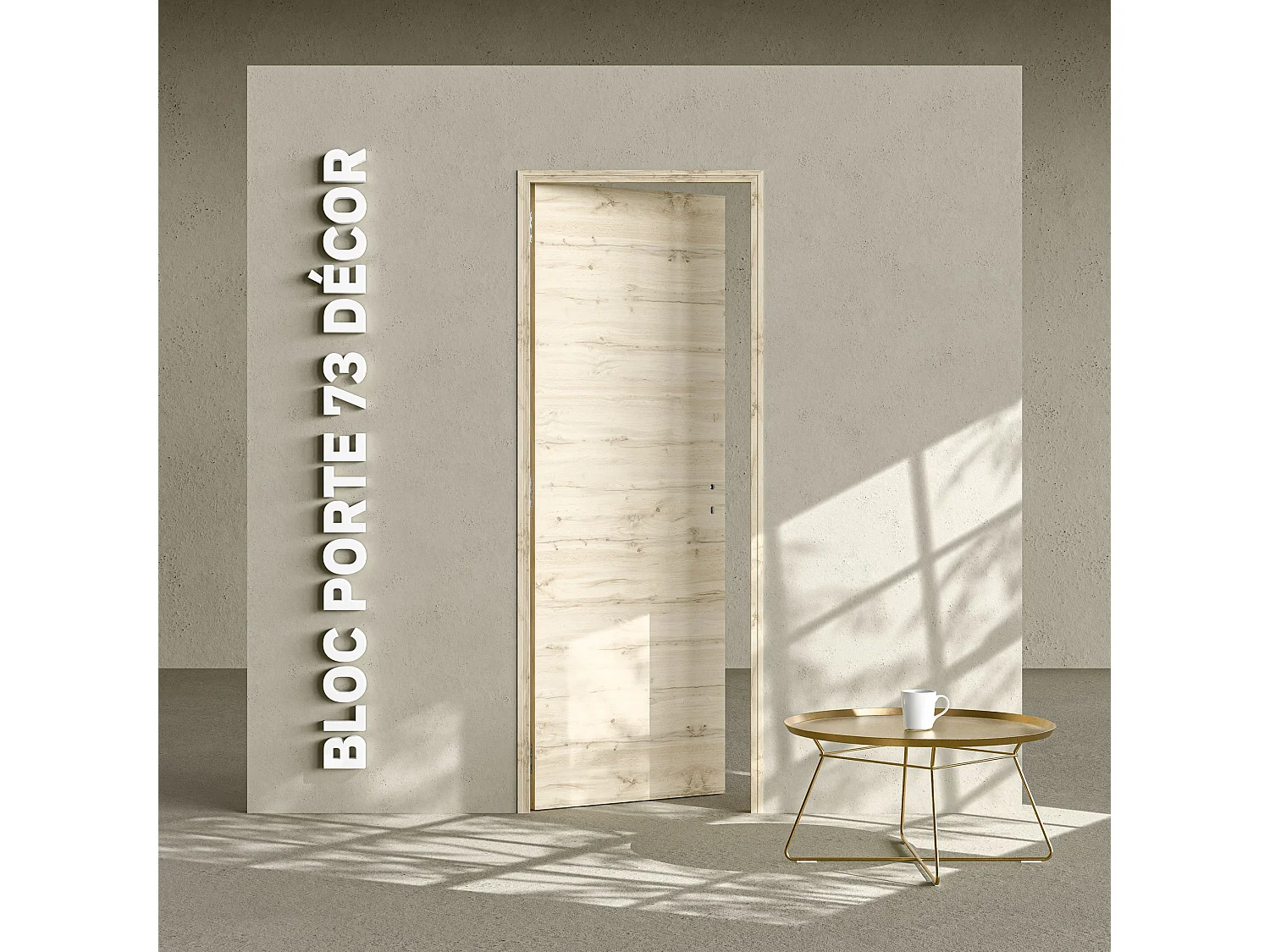 Bloc-Porte Tokyo H. 204 x l. 73 cm - Poussant Gauche