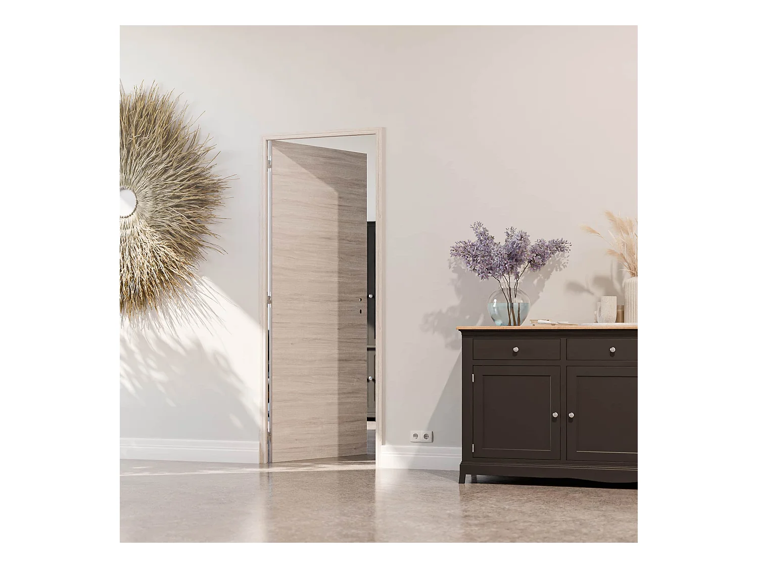 Bloc-Porte Oslo H. 204 x l. 73 cm - Poussant Gauche