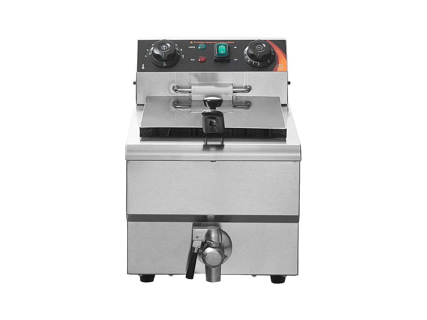 Friteuse Électrique Commerciale SucceBuy 3000 W 9 L en Acier Inoxydable Améliorée à 200 °C
