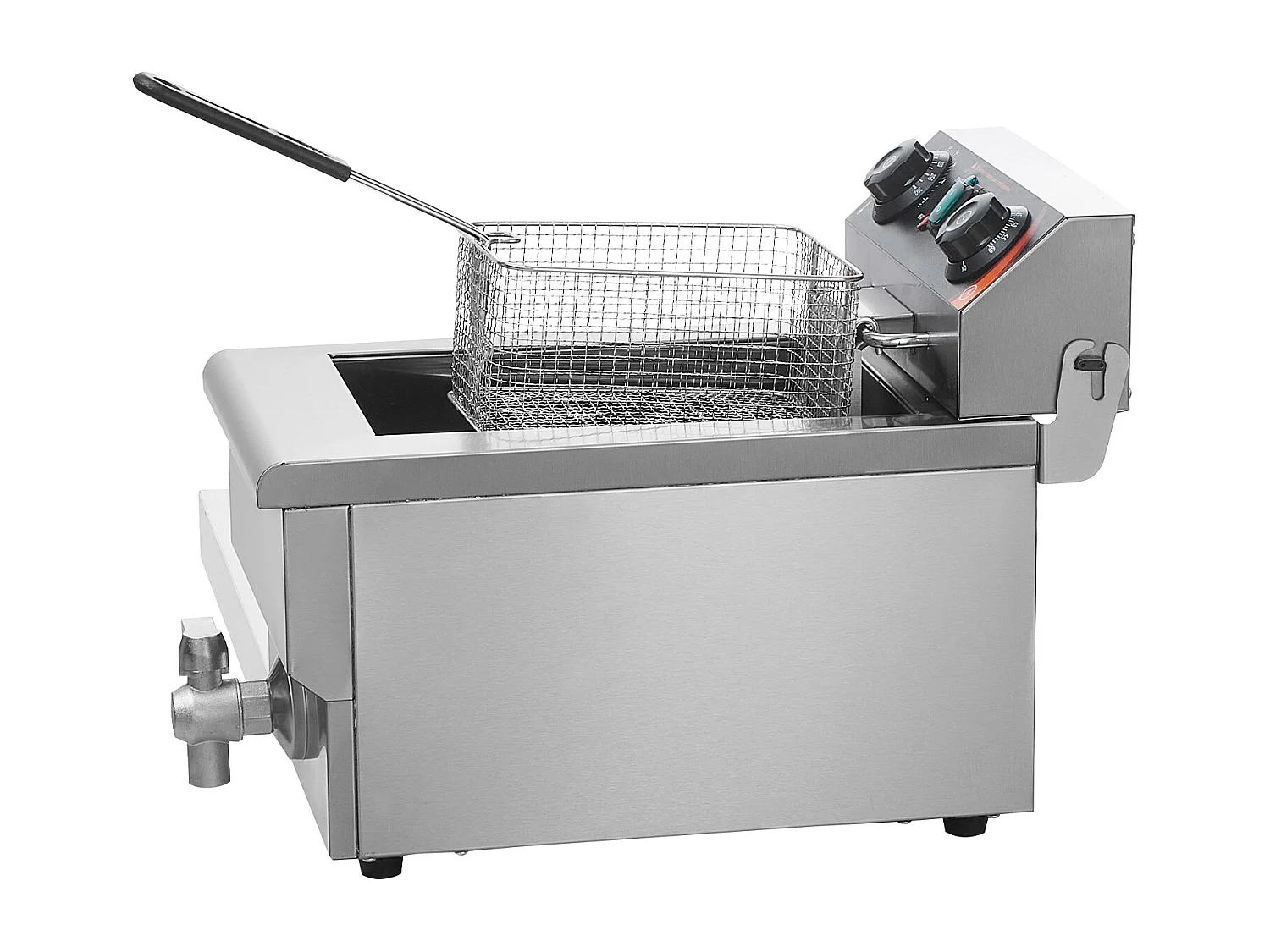 Commerciële Elektrische Friteuse SucceBuy 3000 W 9 L van Roestvrij Staal Verbeterd tot 200°C