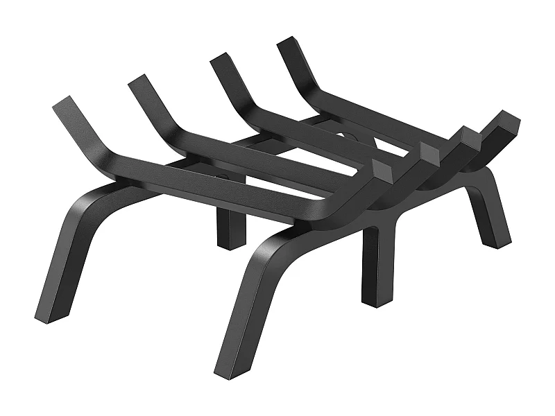 Griglia per Legna per Camino SucceBuy, 46 cm, Acciaio con Rivestimento a Polvere, Supporto Legno