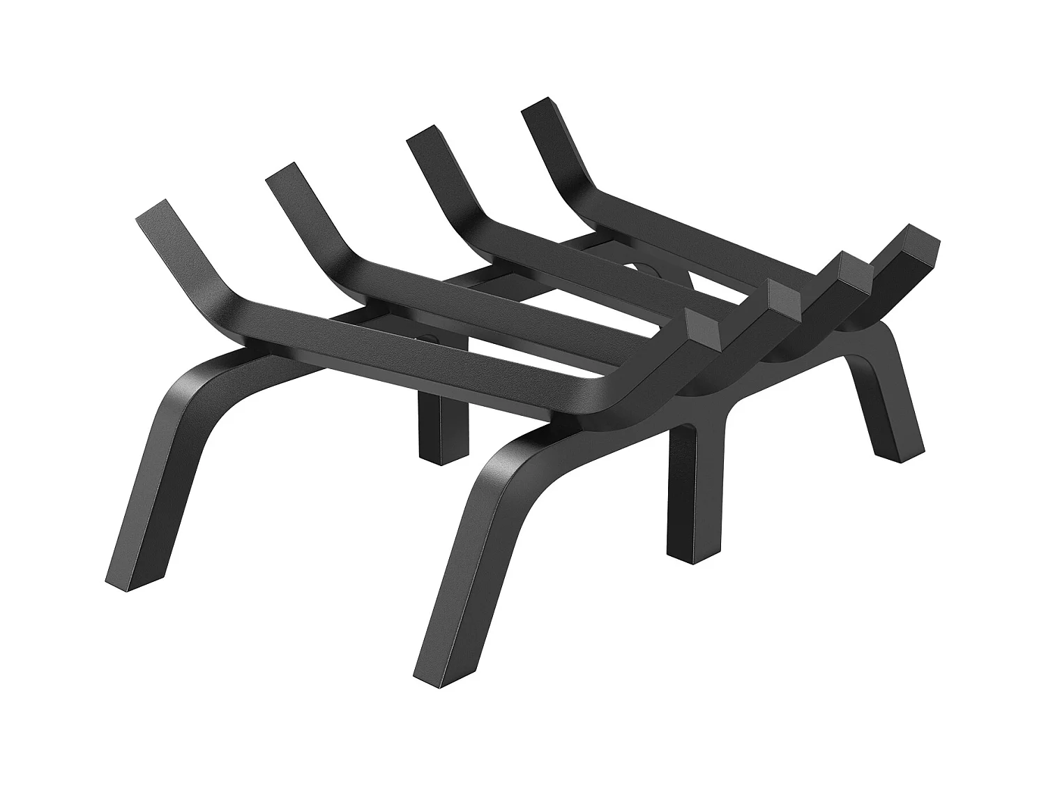 Griglia per Legna per Camino SucceBuy, 46 cm, Acciaio con Rivestimento a Polvere, Supporto Legno