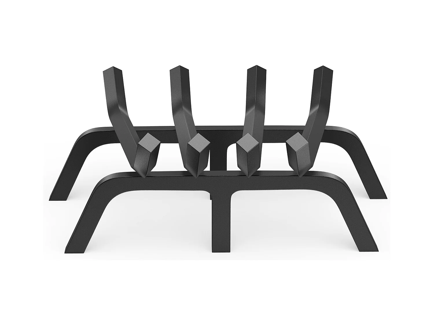 Griglia per Legna per Camino SucceBuy, 46 cm, Acciaio con Rivestimento a Polvere, Supporto Legno