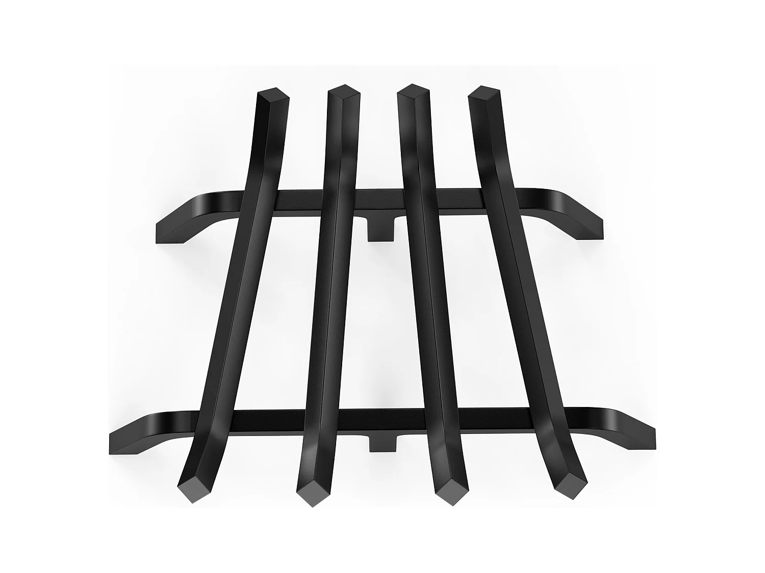 Griglia per Legna per Camino SucceBuy, 46 cm, Acciaio con Rivestimento a Polvere, Supporto Legno