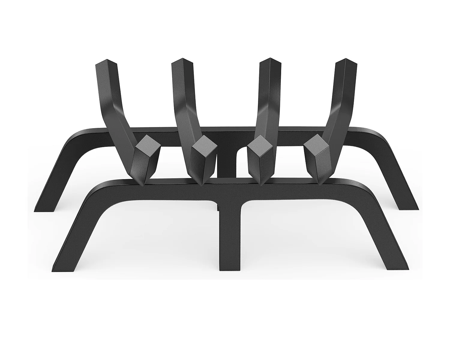 Grille à Bûches pour Foyer SucceBuy, 46 cm, Acier avec Revêtement en Poudre, Support à Bois