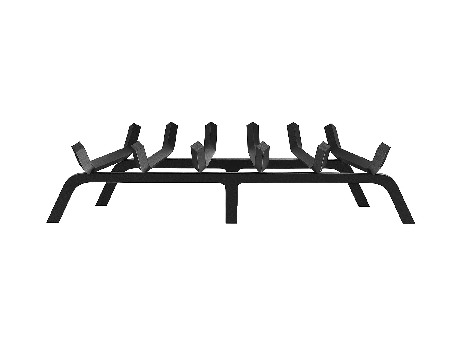 Grille à Bûches pour Foyer SucceBuy, 69 cm, Acier avec Revêtement en Poudre, Support à Bois
