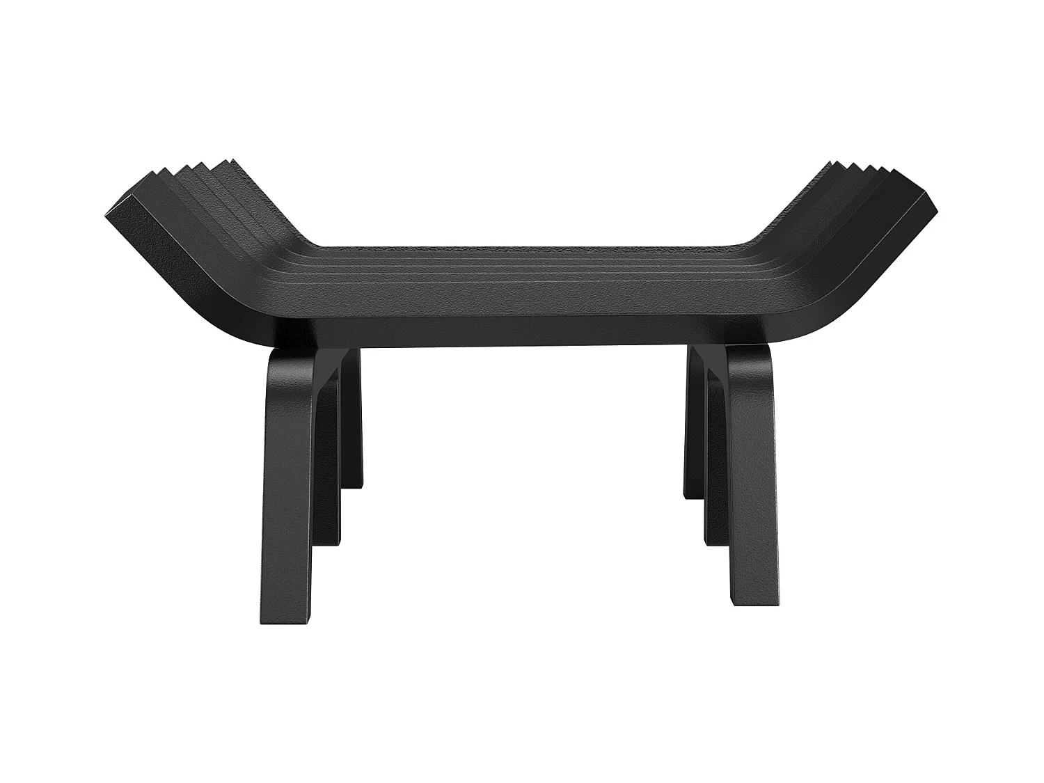 Grille à Bûches pour Foyer SucceBuy, 69 cm, Acier avec Revêtement en Poudre, Support à Bois