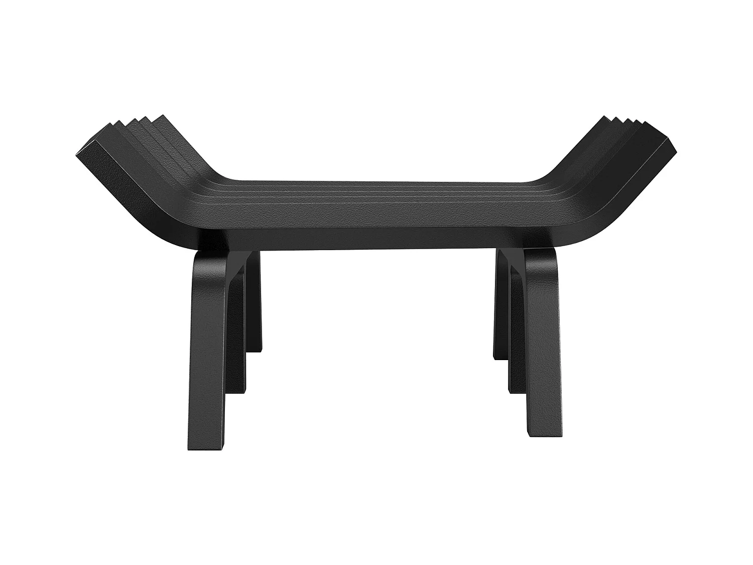 Grille à Bûches pour Foyer SucceBuy, 53 cm, Acier avec Revêtement en Poudre, Support à Bois