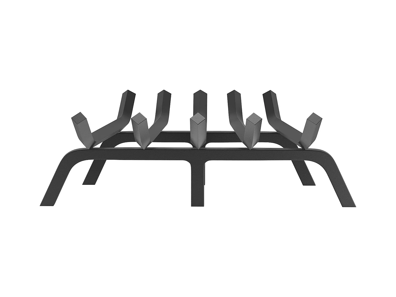 Grille à Bûches pour Foyer SucceBuy, 61 cm, Acier avec Revêtement en Poudre, Support à Bois